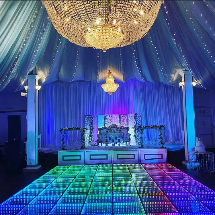 تخفيضات هائلة ديكور أرضيات الرقص الأكثر شهرة لحفلات الزفاف بإضاءة ليد
