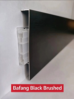 Plinthe Moderne en Aluminium Extrudé, Étanche, Décorative, Profil Métallique pour Carrelage Mural et Bordure de Sol