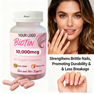 كبسولات البيوتين 10,000 ميكروغرام الأكثر مبيعًا في أوروبا وأمريكا، مكمل غذائي للشعر والبشرة والأظافر، يدعم صحة الشعر والبشرة والأظافر - Product Image 4