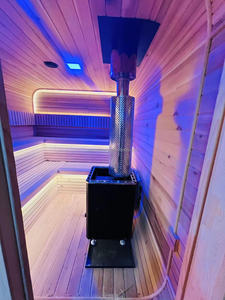 Una <span class=keywords><strong>Sauna</strong></span> <span class=keywords><strong>A</strong></span> <span class=keywords><strong>legna</strong></span> all'aperto portatile popolare di legno per 1-8 persone - Product Image 6