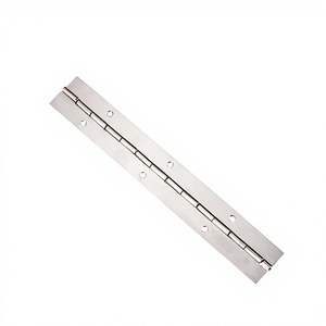Bisagras de Piano Continuas de Acero Inoxidable de Alta Resistencia Industrial, Bisagras Invisibles para Puertas con Cierre Automático, Acabado Cepillado, 4 Tornillos - Product Image 4