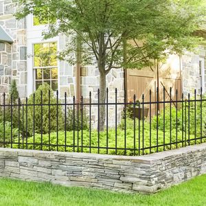 Paneles Decorativos de Cerca Metálica Tubular Galvanizada en Caliente, Valla de Hierro y Acero para Jardín y Hogar, 6 pies <span class=keywords><strong>MU</strong></span> - Product Image 5