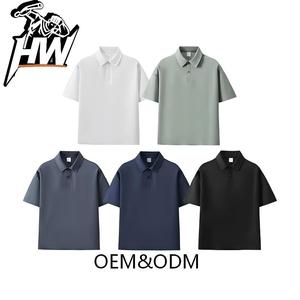 Camiseta de Verano a Rayas para Hombre, 100% Algodón, Transpirable, Absorbe la Humedad, Ropa de Golf, <span class=keywords><strong>Manga</strong></span> <span class=keywords><strong>Corta</strong></span>, Venta al Por Mayor - Product Image 1
