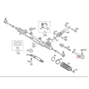 Rótula de dirección exterior delantera para Mercedes-Benz W203 C209 R171 (2033301903, 2033302003) - Product Image 6