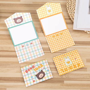 Carte de vœux créative en carton imprimé quatre couleurs, motif petit ours mignon, avec enveloppe <span class=keywords><strong>pour</strong></span> étudiant, idéale <span class=keywords><strong>pour</strong></span> <span class=keywords><strong>anniversaire</strong></span> et occasions spéciales, service après-vente inclus. - Product Image 3