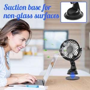 Ventilatore multifunzione da 4 pollici con base a ventosa, 4 velocità, rotazione a 360° - Product Image 6