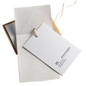 Custom Design 2 Layers Price clothes envelope  hang tags for clothes custom wig  Printed Logo Swing Label tag - Product Image 3