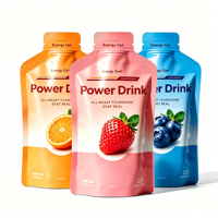 Sachets personnalisés en forme de bouteille de 5 ml, 10 ml, 15 ml pour aliments pour bébés, boissons, emballages liquides, gels énergétiques, boissons, bière (avec gravure)