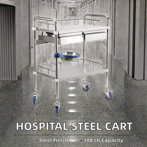 Chariot médical en acier inoxydable, chariot d'hôpital en acier inoxydable, chariot médical, chariot d'hôpital, mobilier d'hôpital en acier inoxydable - Product Image 2
