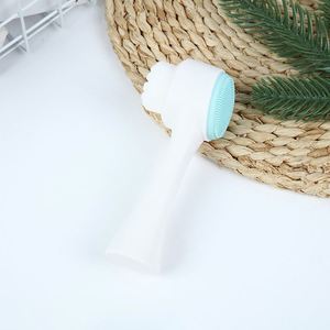 Brosse nettoyante faciale double en silicone, brosse de massage manuelle pour le visage, poils doux, exfoliant, brosse à double face pour le lavage du visage - Product Image 6