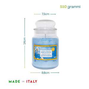 Aidea <b>Scented</b> <b>Candle</b> Cotton Flowers 530g Jar Made In Italy - Product Image 2