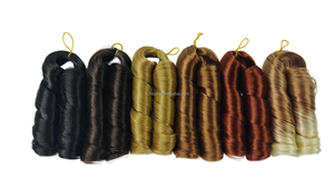 Extensiones de Cabello Sintético para <span class=keywords><strong>Trenzas</strong></span>, Estilo Rizo Francés, 12 Pulgadas, 150g, Cabello Sedoso para Trenzar, Passion Twist, Yaki - Product Image 2