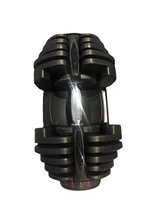 Ensemble d'haltères et de barres d'haltères en acier réglables et amovibles pour hommes, 24/40 kg, équipement de musculation à domicile