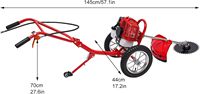 Desbrozadora profesional de gasolina de 2 tiempos, cortadora de césped manual, desbrozadora de jardín