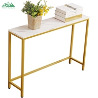 Console d'entrée de luxe avec base au design artistique pour hall d'hôtel et mobilier de villa