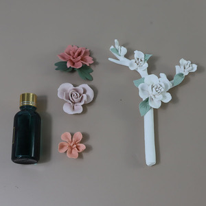 Synwish Tùy Chỉnh Hoa Hình Trang Trí Gốm Hương Thơm Hoa Khuếch Tán Gậy Làm Mát Không Khí Cho Nhà - Product Image 4