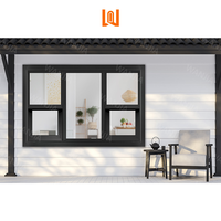 Fenêtre simple moderne personnalisée à guillotine en aluminium Dernière conception Rideau à persiennes coulissant vertical pour intérieur pour extérieur