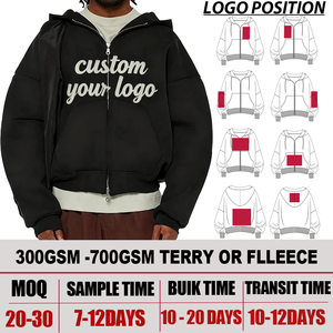 Sweat-shirt vintage surdimensionné personnalisé, lourd, délavé, imprimé intégral DTG, effet délavé à l'acide, coupe courte, style streetwear, veste à capuche - Product Image 4