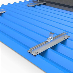 Support <span class=keywords><strong>de</strong></span> <span class=keywords><strong>montage</strong></span> <span class=keywords><strong>solaire</strong></span> en aluminium pour toiture en tôle, installation facile, 5KW 10KW 15KW, profilé en aluminium mini <span class=keywords><strong>rail</strong></span> - Product Image 5