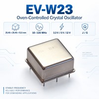 Oscillateur à cristal contrôlé par four (OCXO) EV-W23 10-120 MHz 3.3V 5V 12V Boîtier métallique 5 broches pour synchronisation industrielle