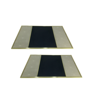 Secante rectangular de shagreen de imitación directo de fábrica en colores carbón, negro, gris claro, Turquesa - Product Image 2