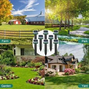 Répulsif à souris solaire, étanche, pour extérieur, répulsif contre les rongeurs pour pelouse, jardin, terres agricoles, protection des plantes - Product Image 5