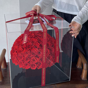 Vente en gros de fleurs de roses éternelles à <span class=keywords><strong>prix</strong></span> raisonnable 99 roses éternelles immortelles éternelles boîte-cadeau de fleurs conservées éternelles - Product Image 5
