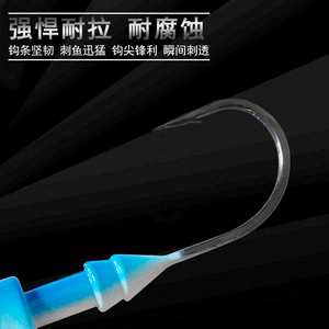 Señuelo de pesca con cabeza roja UV para lubina, pesca en agua salada, material de plomo, cebo biónico - Product Image 4