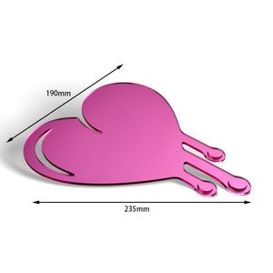 Creative Design Customized Heart Shape New Style Compact <b>Acrylic</b> Fashion Irregular <b>Mirror</b> - Product Image 4