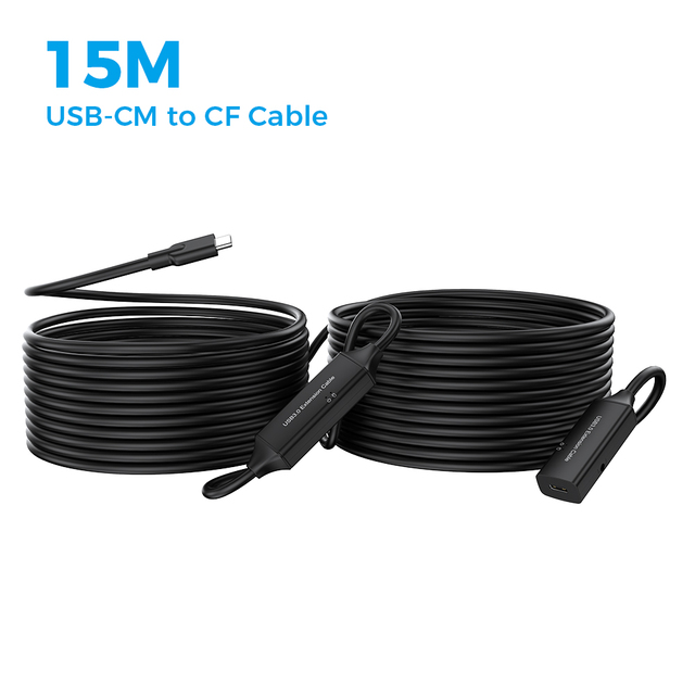 Hot Sale Wholesale 15m/49.2ft USB-C Extension Cable Male to Female with 5V/2A Power Adapter for USB C Docking Station,PC,Laptop