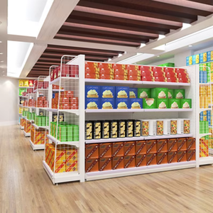 Tùy chỉnh Gondola Kệ hai mặt siêu thị kệ trưng bày siêu thị Kệ siêu thị tạp hóa giá. - Product Image 6