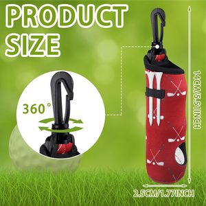 Porta Pelotas de Golf Personalizado, Bolsa de Neopreno para Pelotas de Golf, Bolsa de Transporte Portátil para Mujer, Bolsa con Clip para Cinturón y Llavero, Regalos para Golfistas - Product Image 3