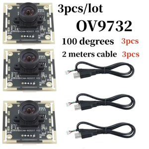 3 pz/lotto OV9732 100 gradi <span class=keywords><strong>modulo</strong></span> fotocamera <span class=keywords><strong>2</strong></span> metri cavo <span class=keywords><strong>1</strong></span> milione di pixel ad alta definizione riconoscimento facciale macchina All-in-one - Product Image 2