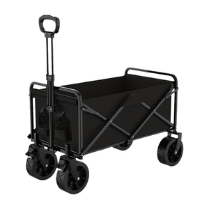 E-RIKE Custom Adjustable Handle Foldable <strong>Wagon</strong> Camping Cart Garden Folding Collapsible <strong>Beach</strong> <strong>Wagon</strong> With Wide Wheels - Product Image 2