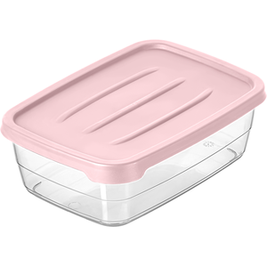 VETRA Contenant de stockage alimentaire rectangulaire en PP de 300 ml, léger, durable, empilable, réutilisable, avec couvercle coloré pour les outils de cuisine et les épices - Product Image 6