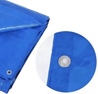 Bâche tissée en PE XUDA de qualité supérieure, double bleu, maille 10 mm, service de découpe sur mesure