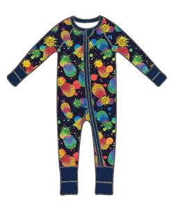 Qingli ODM Custom Factory Printed Pajamas for Kids Summer Romper for Boys and Girls Bamboo Knitted Jumpsuit - Product Image 5