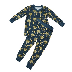 Qingli OEM No tariffario Rts pigiama di bambù per bambini scatola misteriosa per bambine pigiama pigiama Set di vestiti di bambù <span class=keywords><strong>personaggi</strong></span> - Product Image 5