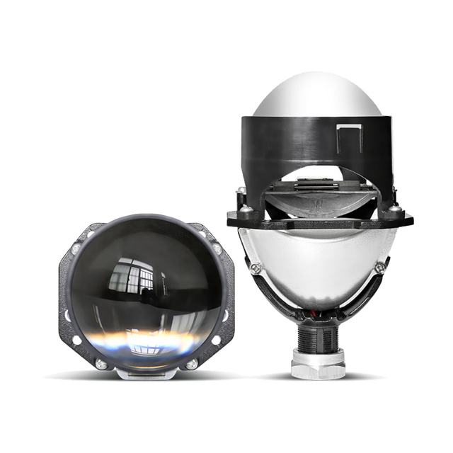 High Quality 2.5 Inches Mini Bi-LED Projector Lens High Low Beam 53/43W Dual Lights Car Motorcycle Driving Lights DRL Headlights