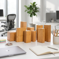 Boîte de rangement en bois et bambou rectangulaire gravée au laser, personnalisable, durable, écologique, de haute qualité, avec couvercle