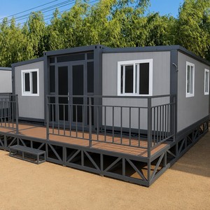 บ้านคอนเทนเนอร์สำเร็จรูป SUNRISE พร้อมครัว บ้านเคลื่อนที่แบบพกพา ขยายได้ - Product Image 1