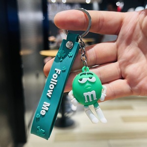 <span class=keywords><strong>Porte</strong></span>-clés en PVC de haute qualité en forme de poupée de dessin animé, <span class=keywords><strong>porte</strong></span>-clés créatifs en caoutchouc souple avec cordon, cadeau pour enfants - Product Image 3