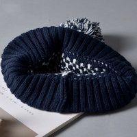 Bonnets jacquard à revers avec logo personnalisé classique hiver chaud doux chapeaux tricotés avec broderie 3D voyage plage bonnets appropriés