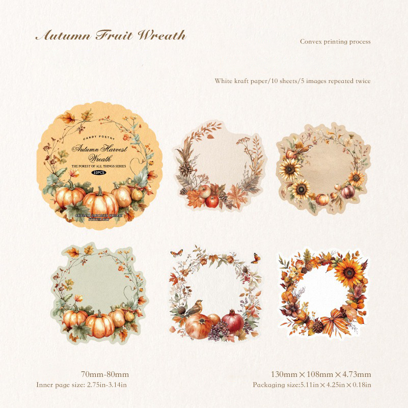 พวงหรีดผลไม้ฤดูใบไม้ร่วง