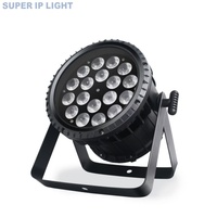 Nouvelle Lampe de Scène LED Wash Par 18x10W RGBW IP65 DMX512 RDM à Contrôle Sonore Ra>80 en Alliage d'Aluminium pour Événements Extérieurs, Mariages, Bars et Location