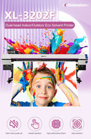 Impresora de inyección de tinta solvente ecológica XP600/I3200 Impresora automática rentable de vinilo Flex Banner Plotter de 1,8 m