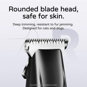 מכונת גילוח שקטה לכל הגוף, ניתנת לשטיפה, עם תאורת לד, לגילוח שיער חתולים וכלבים, מכונת תספורת חשמלית לחיות מחמד, עמידה במים, גם לטפרים. - Product Image 4