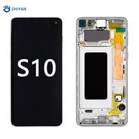 Écran LCD de téléphone portable avec châssis pour Samsung Galaxy S10, écran TFT testé pour smartphone avec garantie d'un an