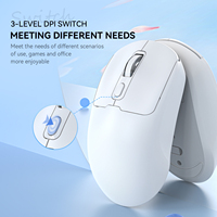 Souris d'ordinateur ergonomique de bureau colorée Rechargeable par clic silencieux souris optique sans fil BT 2.4G double Mode pour ordinateur