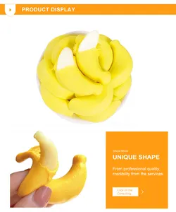 Permen jelly banana kupas 4D berbentuk buah gummy lembut massal kustom